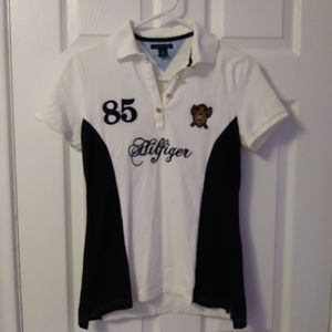 2for15 Tommy Hilfiger polo with gold buttons, S